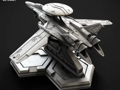 RXG-25 Fighter 15mm Scale 3D print model