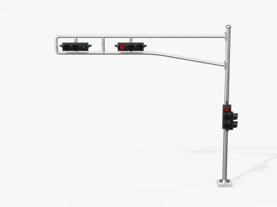 Traffic Light Assembly - Multi-Signal Head 3D model
