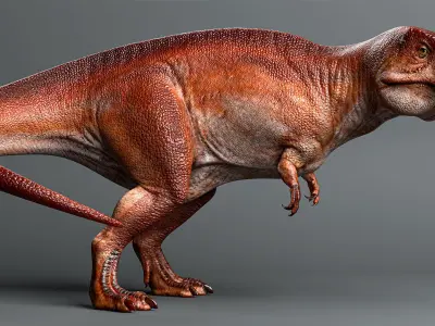 Acrocanthosaurus Low-poly 3D model
