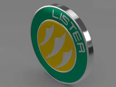 lister logo 3D model by Sergey