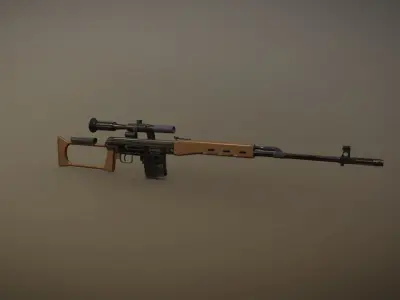 Military Weapons  Low-poly 3D model