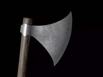 Basic Axe Low Poly Low-poly 3D model