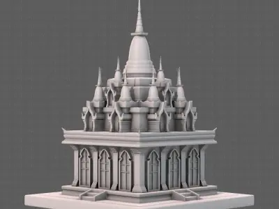 Pagoda V09 3D model