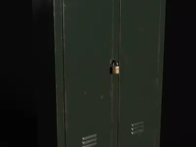 locker metal Free 3D model
