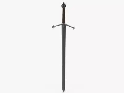 Claymore Sword Low-poly 3D model