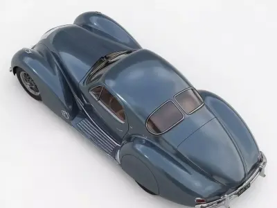 The Azure Streamliner 3d model Low-poly 3D model