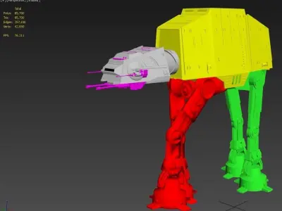 Imperial Walker ATAT 3D print model