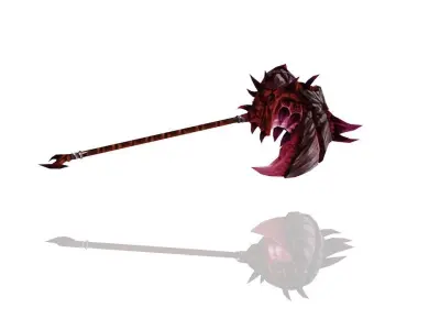 Frozen Bone Hammer Low-poly 3D model