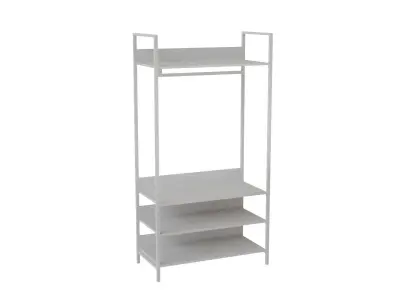 Rail Wardrobe Free 3D model