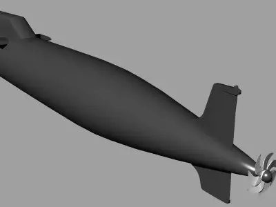 Russian Submarine 3D model 3D model
