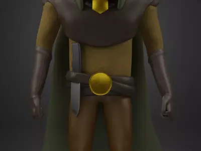 Medieval Archer Low-poly 3D model purchase