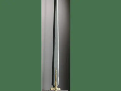 sword of silence Low-poly 3D model