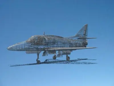 Douglas A-4M Skyhawk V11 Brazil 3D model