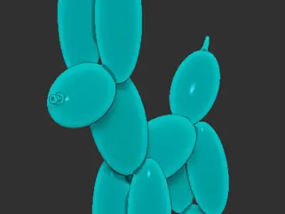 balloons-dog Low-poly 3D model