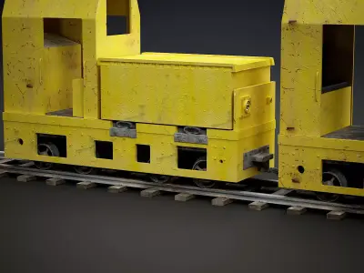 Mine Train 3D model purchase