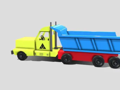 Toy Truck Low-poly 3D model purchase