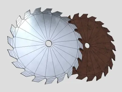 Saw Blade Low-poly 3D model purchase
