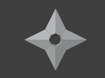 Shuriken - Hand Painted Free 3D model