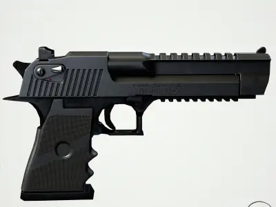 Desert Eagle Low-poly 3D model get