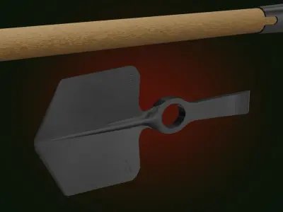 Implement Entrenching Pattern 1937 Low-poly 3D model Low-poly 3D model