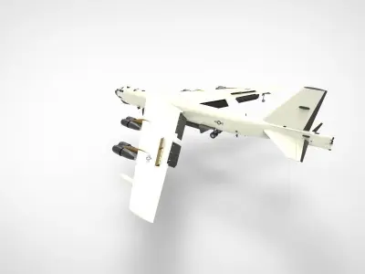 B-52 Stratofortress 3D model purchase