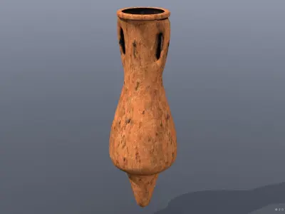 Dressel-38 type Amphora Low-poly 3D model