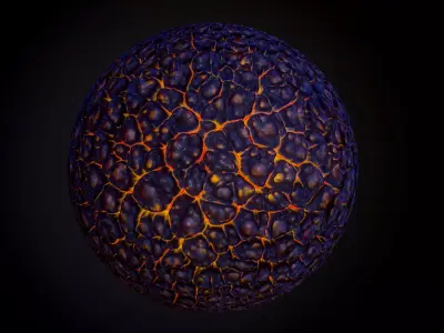 Sci-Fi Lava PBR SEAMLESS Texture Texture