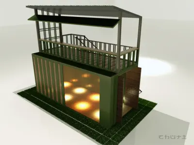 Natural with container 3D model