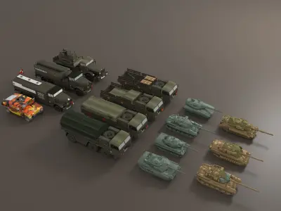 Low poly game ready models pack by Furkhatovich-cg