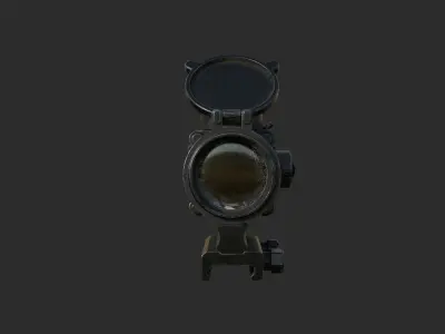 Weapon - Scope - 06 - Scope3X Low-poly 3D model
