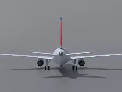 Airbus A320 Air Macau 3D model