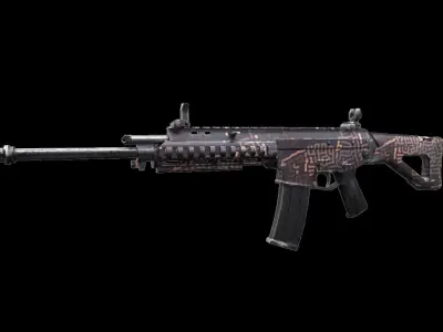 ACR - Rifle Weapon Low-poly 3D model