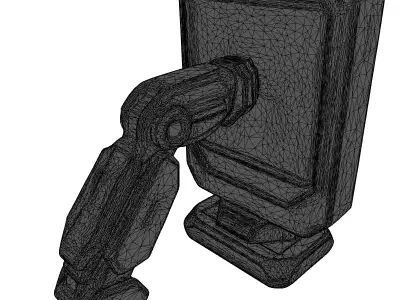 Futuristic ArmMounted Holographic Computer 3D model