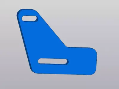 Angle Bracket Corner - 3D Printable Fixing Part 3D model
