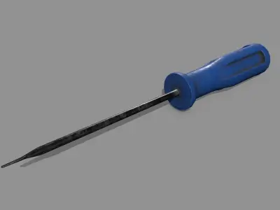 screwdriver Low-poly 3D model 15