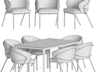 Dining Set 112 3D model