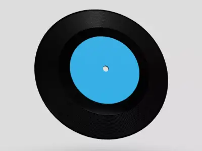 Vinyl Record 2 Low-poly 3D model