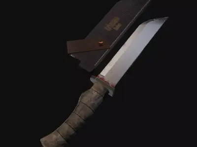 Game Ready Pocket Knife Free low-poly 3D model