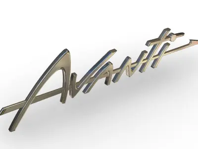 avanti logo 3D model