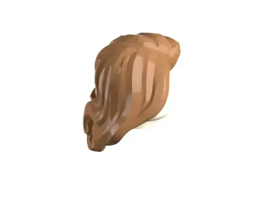 Custom3Dprint Minifigure Accessory - Minifigure Hair S3 - 09 3D print model