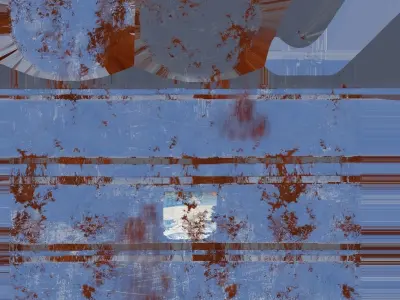 Old barrels Low-poly 3D model