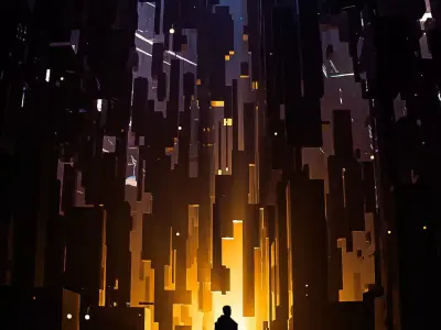 Cubes Space Free 3D model