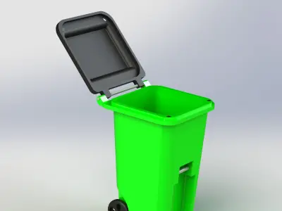 Trash Can 3D model shop