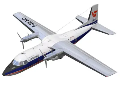 Nord-Aviation Nord 262 fregate 3D model purchase