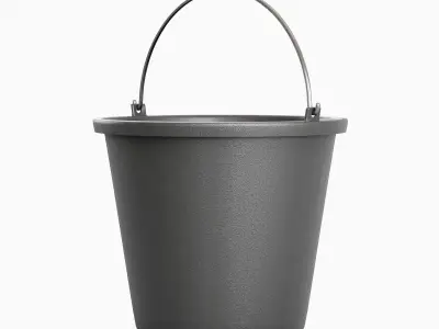 Industrial Plastic Bucket B 01 3D model