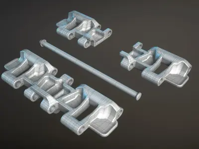 Track Links for Tanks IS and KV 3D model