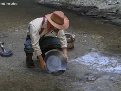 Working Gold Rush Miner 3D model