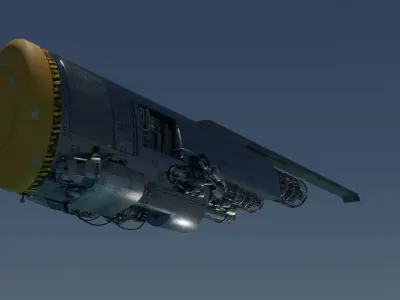 Space Ship Free low-poly 3D model order