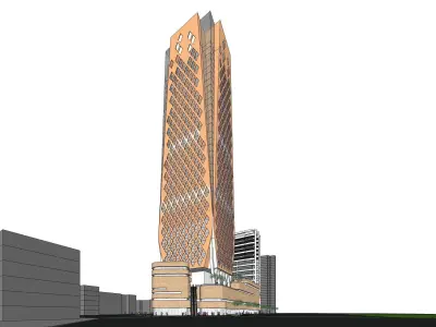 Sketchup Commercial Complex 179 3D model