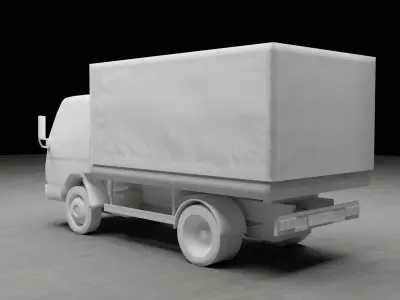 Mitsubishi Fuso Low-poly 3D model